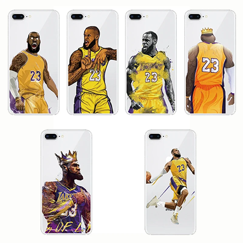 

Soft Case TPU Cover Basketball players Phone Case all round player for iphone 5 5s se 6s 7 8 7P 8plus X XS MAX XR