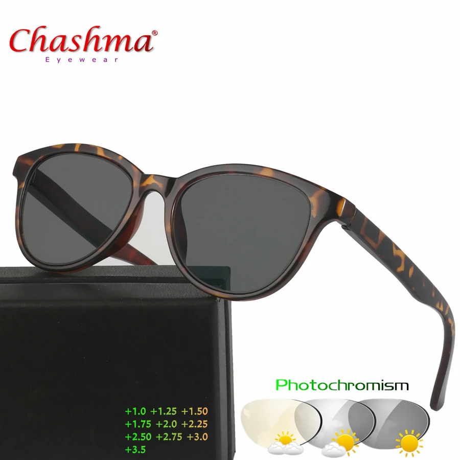 Chashma дизайн фотохромные очки для чтения для женщин и мужчин очки при дальнозоркости солнцезащитные очки обесцвечивание с диоптриями