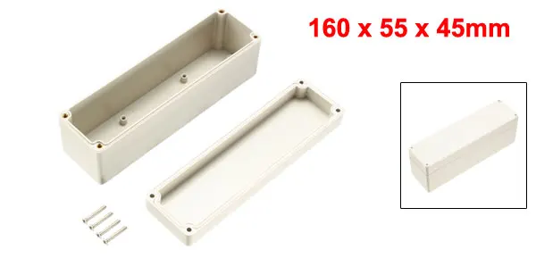Uxcell 158x90x40 мм электронный водонепроницаемый герметичный ABS DIY распределительный проект коробка корпус серый 115x90x55 мм 160x55x45 мм - Цвет: 160x55x45mm