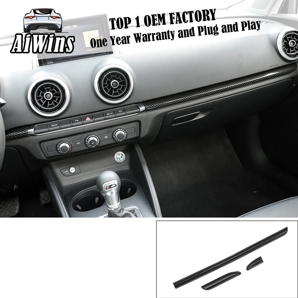 Aiwins автомобильный Стайлинг для Audi A3 S3 карбоновый Узор костюм внутренняя модификация и обновление Специальная отделка автомобиля