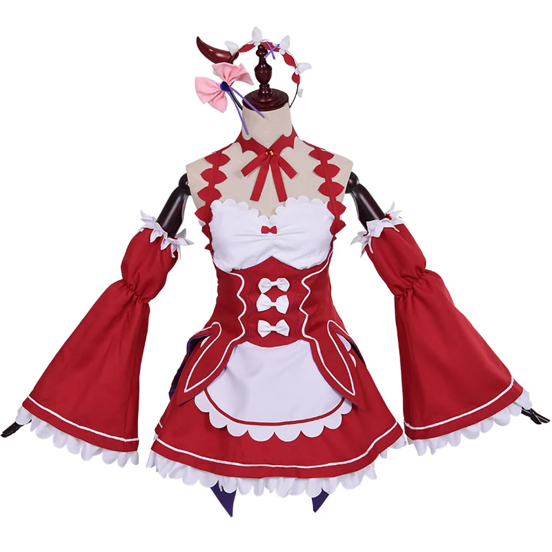 Аниме Re Zero Hajimeru Isekai Seikatsu REM ram костюм горничной на Хэллоуин платье лолиты форма косплей костюм розовый синий короткий парик