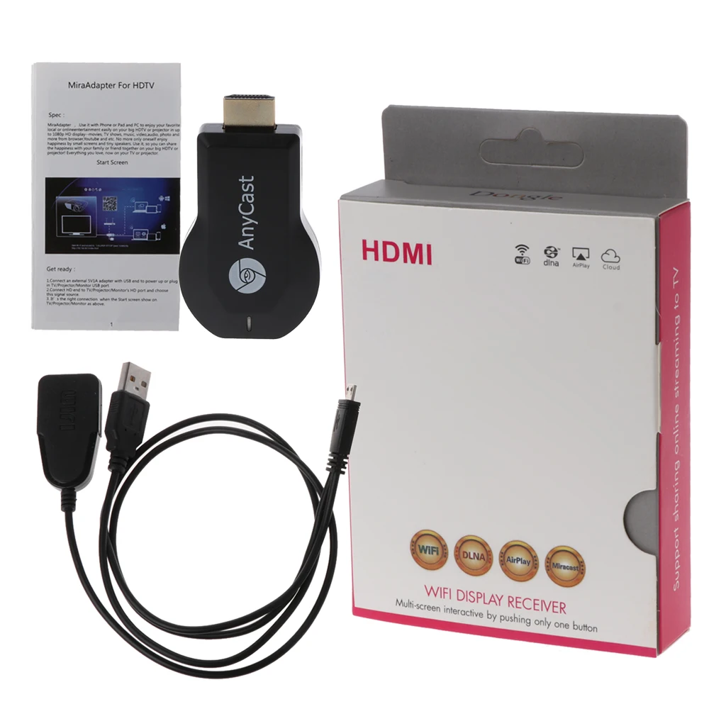 Прямая поставка новейший Anycast несколько ТВ-палок адаптер мини Android литой HDMI WiFi дисплей зеркальный ключ 1080P для IOS Android