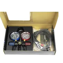 21353 черный алмаз Тестирование Манометр набор хладагента фторид стол для R22 R134a R404A