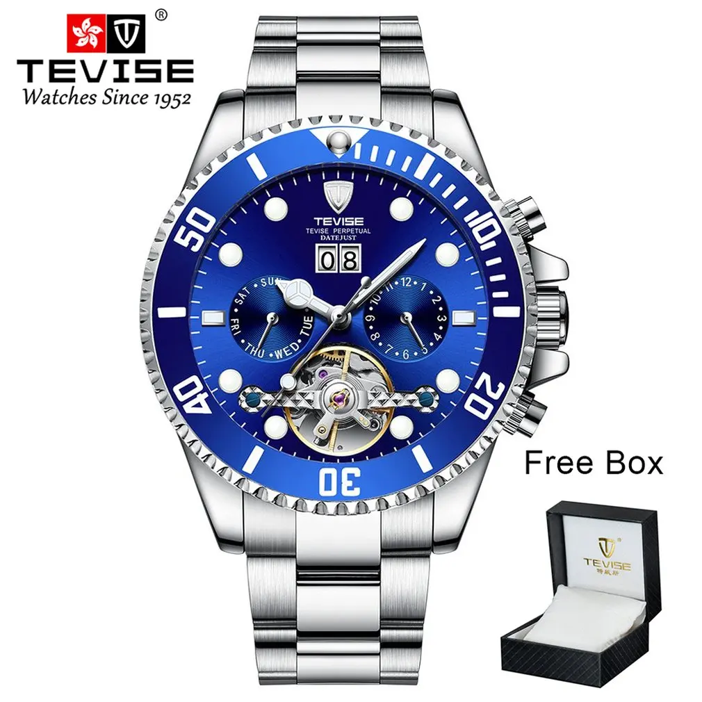 

Multi-function Waterproof Mechanical Watch New Men's Automatic Watch Mechanical Watch Steel Men's Watch Hot