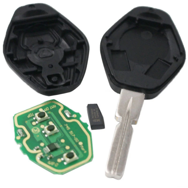 

For BMW 3 5 7 SERIES E38 E39 E46 433MHZ HU58 Remote Key 3 Button Vehicle Replacement Durable