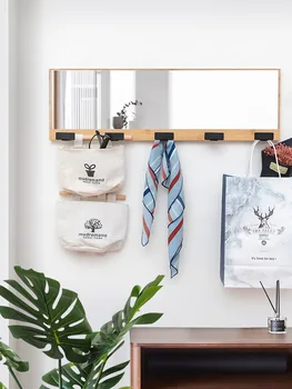 

Wall-Hook Clothes Rack Entrance Coat Hook Clothes Entrance Wall Hangers Fujian Province Mirror Clothes Hook Storage Shelf