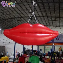 Бинго®2 м воздушные струйные красные губы с светодиодный светильник надувной День Святого Валентина/Свадебная вечеринка декоративные предложения