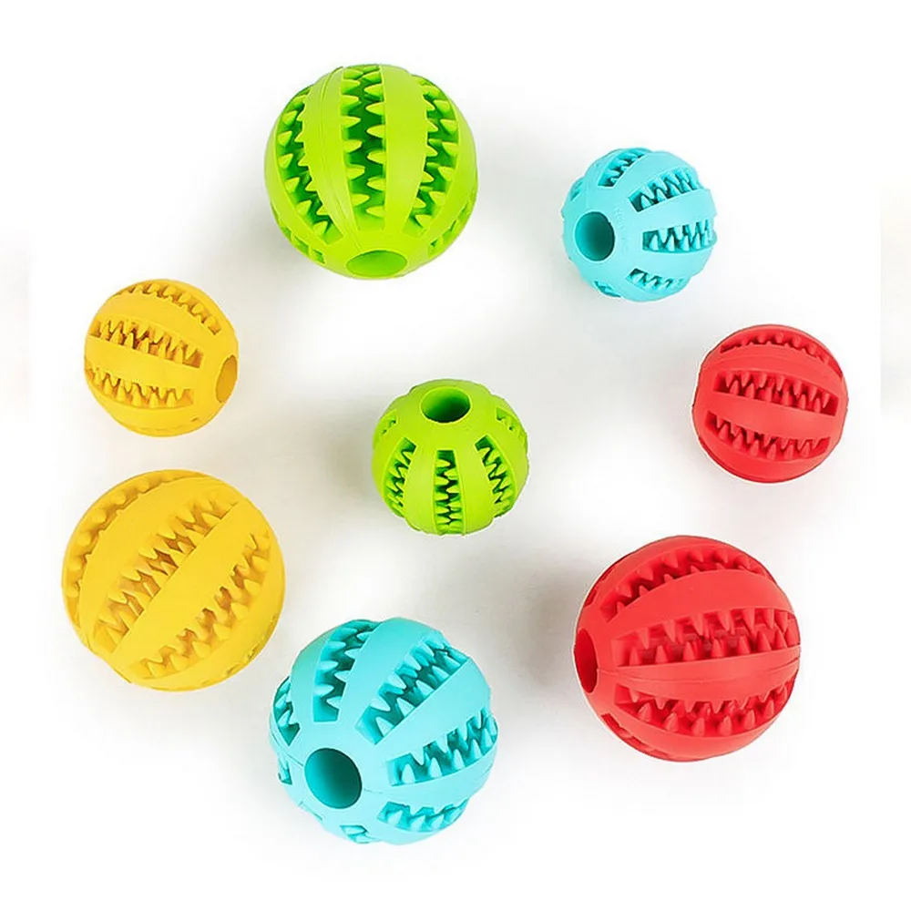 

Sof Pet Dog Toys Toy Funny Interactive Elasticity Ball Dog Chew Toy For Dog Tooth Clean Ball Of Food Extra-tough Rubber Ball Pet
