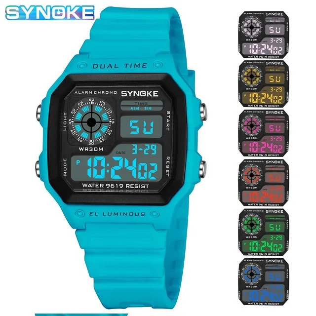 PANARS Men Sports Watch Multifunction Alarm Clock Chrono Waterproof Wristwatch Gold Steel Male Digital Watches Relogio Masculino 