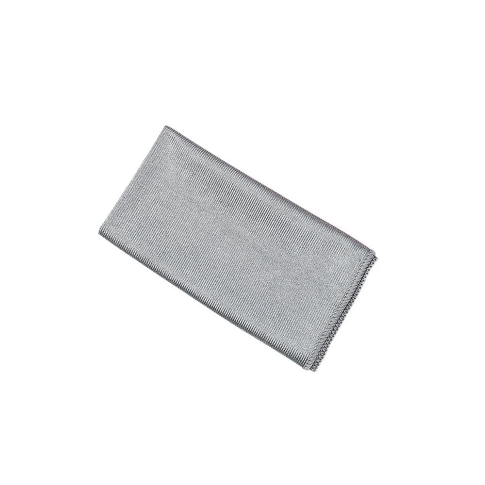 40x40cm grey Прочная микрофибра полотенце Стекло Зеркало гладкое бесследное абсорбирующая ткань для чистки кухонной посуды полотенце Чистящая подушка для чистки автомобиля - Цвет: 40x40cm grey