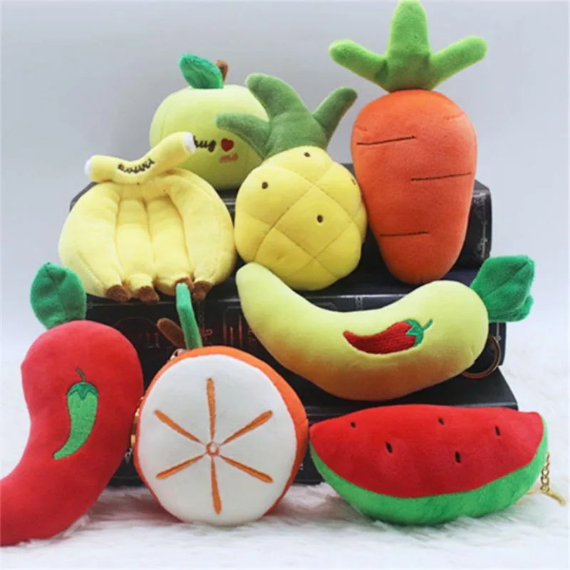 Boutique Fruit Plush Children Toy Small Vegetable Pendant Bag Decoration Simulation Carrots Fruits and Vegetables Gift | Игрушки и хобби