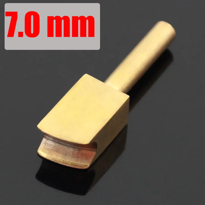 7mm Латунная кожа горячий процесс край Электрический Железный медный край уплотнительная линия край пресс сторона железный каркас DIY ручной работы кожевенное ремесло инструмент - Цвет: 7mm
