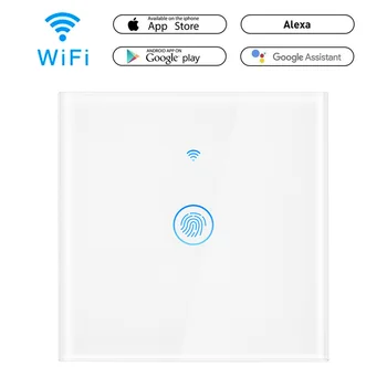 

Szaoju Wall Touch Switch EU Smart Light Switch 1 Gang 1 way Smart Home Support Alexa Google Home Assistant IFTTT For Android