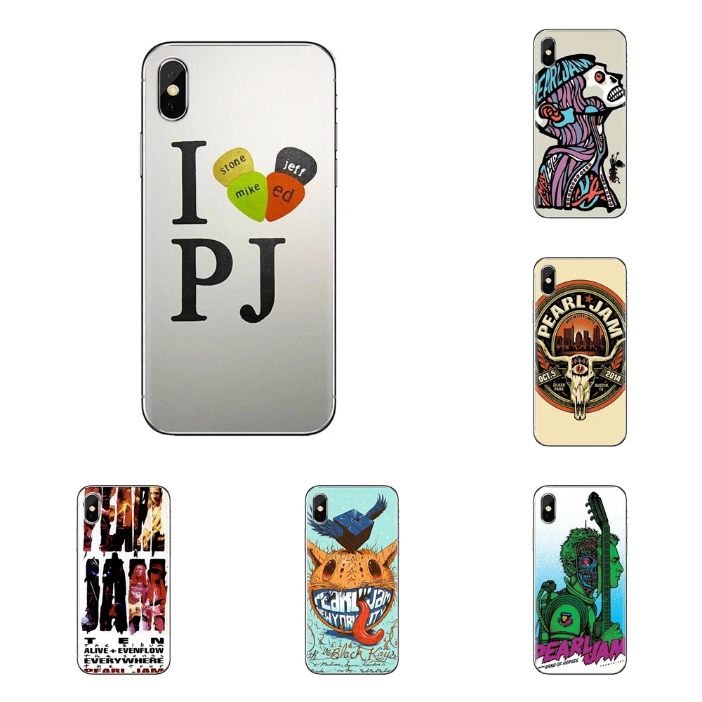 Для iPod Touch Apple iPhone 11 Pro 4 4s 5 5S SE 5C 6 6S 7 8 X XR XS Plus Max Pearl jam PJ milwaukee Rock прозрачные чехлы из