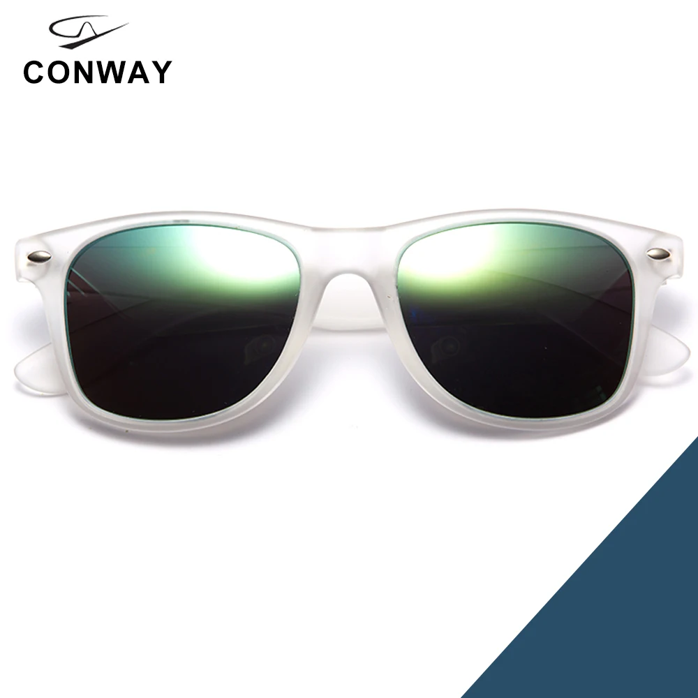 Trans-Green Mirror Conway, винтажные брендовые дизайнерские солнцезащитные очки для мужчин и женщин, поляризованный Ультрафиолетовый блок, солнцезащитные очки с чехлом, несколько цветов на выбор - Цвет линз: Trans-Green Mirror