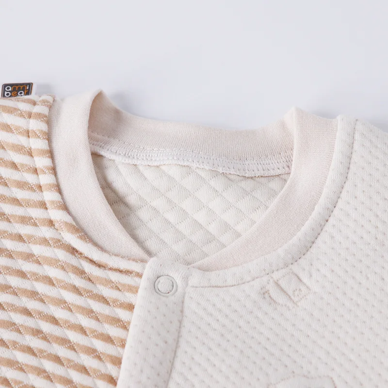 

Baby Onesie Pure Cotton Autumn Colored Cotton Long Sleeve Baby Warm Crawling Clothes Newborns Wired Romper