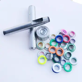 

Air Eyelet Set Diy Hand Installation Tool 100pcs grommets color mix Eye Button kits