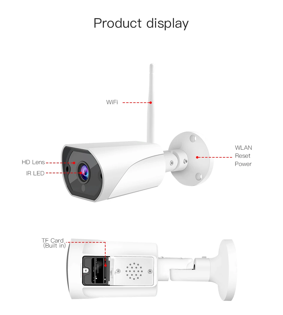 Vstarcam 1080P 2MP уличная ip-камера водонепроницаемая IP66 Водонепроницаемая инфракрасная CCTV камера Wifi камера безопасности монитор Спортивная сигнализация