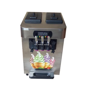 

Commercial pre-cooling color steel soft serve ice cream machine with casters