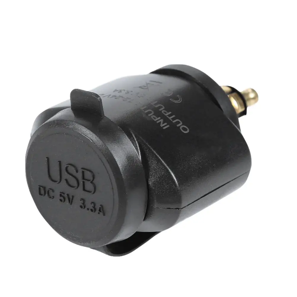 3.1A Mini Dual USB Charger Bend Car Short Charger Motorcycle Fast Charge For BMW Hella/DIN Powerlet Plug Power Outlet Adapter for car usb charger