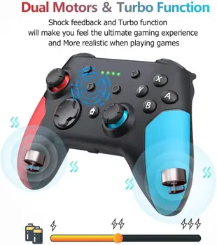 

Bluetooth Wireless Gamepad For NS Switch Pro Game Joystick Controller For Switch Console With 6-axis Handle