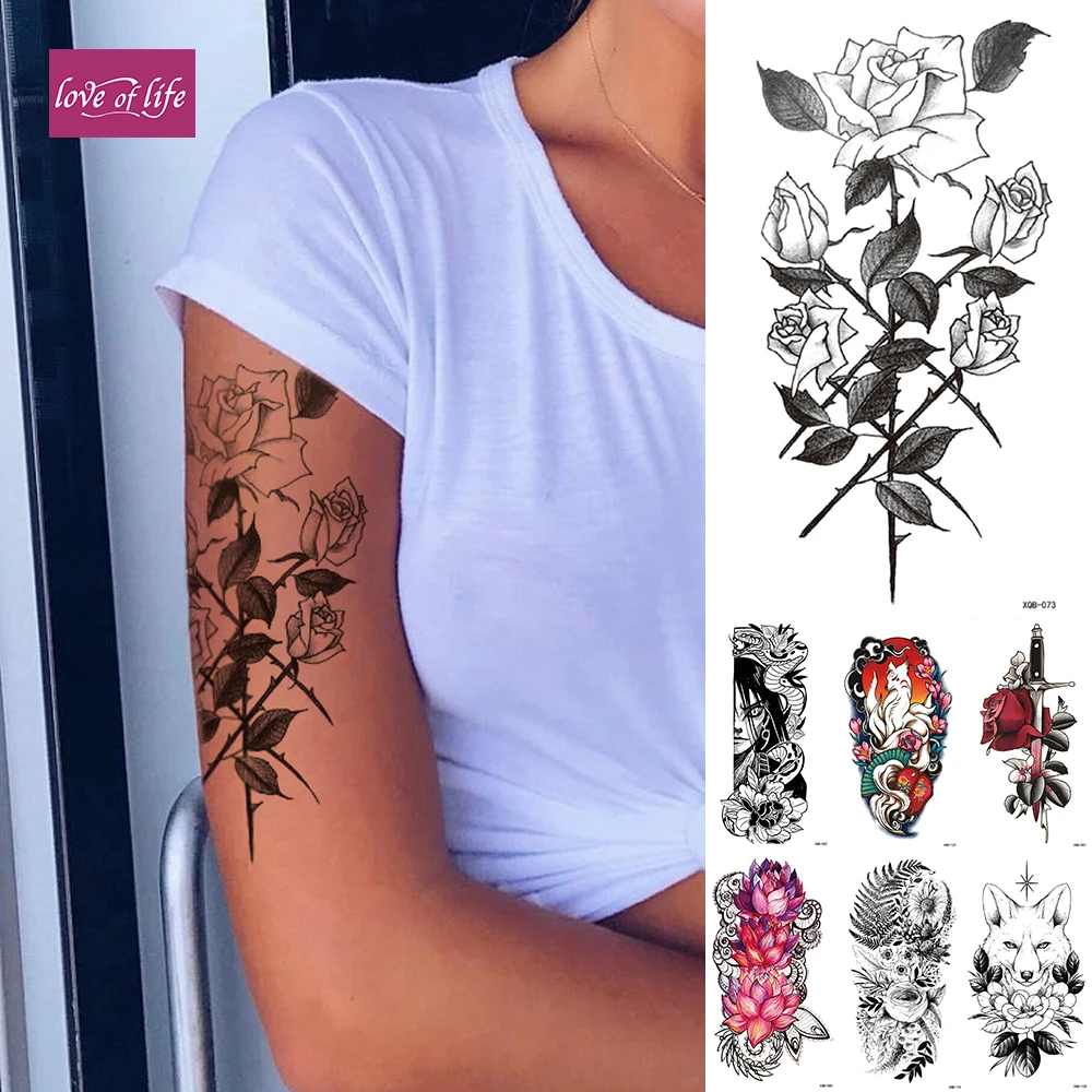 Waterproof Temporary Tattoo Sticker Rose Mandala Lotus Flash Tattoos Lion Fox Flowers Body Art Arm Fake Tatoo Women Men Temporary Tattoos Aliexpress Waterproof Temporary Tattoo Sticker Rose Mandala Lotus Flash Tattoos Lion Fox Flowers Body Art Arm Fake Tatoo Women Men Temporary Tattoos Aliexpress