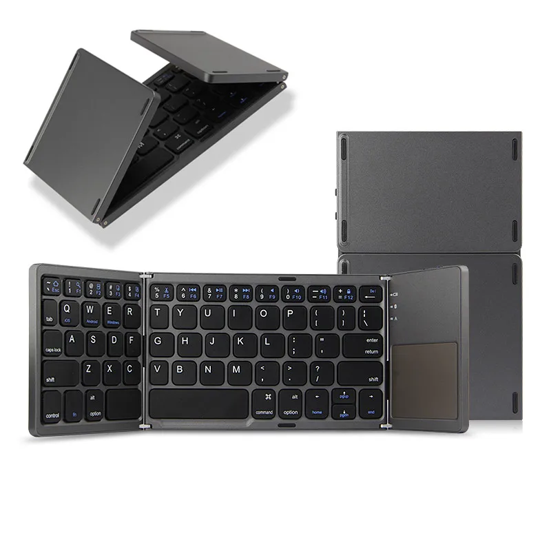 Mini Foldable Wireless Bluetooth Keyboard With Touchpad For Lenovo Tab