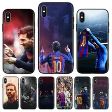 Lionel Messi черный чехол для телефона для Apple IPhone 11 Pro XS MAX XR 7 8 6 6S Plus X 10 Ten 5 5S SE Coque Shell