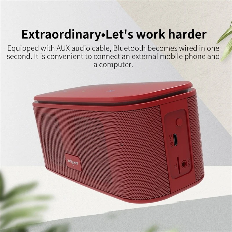ZEALOT S25 Bluetooth Speaker 3W Portable Speakers Colums Deep Bass Soundbar with IPX6 Waterproof,for Siri,SoundPulse ZEALOT S25 Bluetooth Speaker 3W Portable Speakers Colums Deep Bass Soundbar with IPX6 Waterproof,for Siri,SoundPulse