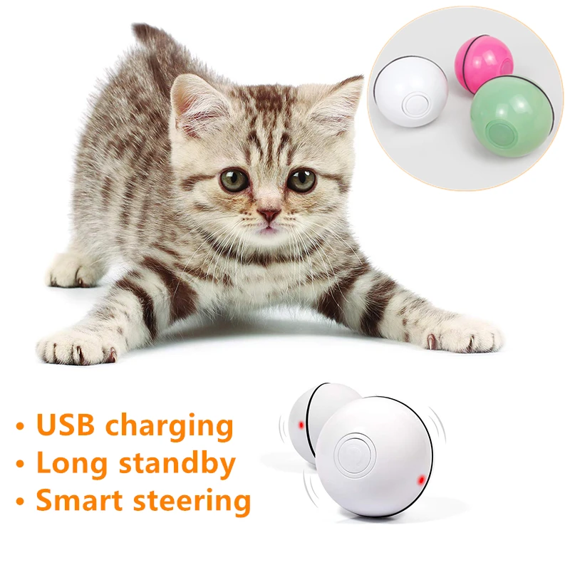 Новая умная интерактивная игрушка для кошек USB Перезаряжаемый светодиодный
