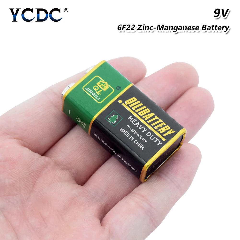 

9V 6F22 PPP3 6LR61 9V Zinc-manganese Zn/MnO2 Battery Super Heavy Duty Dry Batteries For Radio Alarm Toy Wireless Microphone