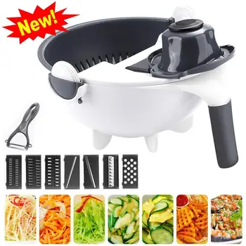 

HOT SALES!!! Multifunctional Vegetable Patato Carrot Shred Cutter Slicer Grater Kitchen Tool PP Vegetable Cutter Food Container