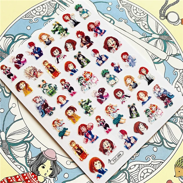 TSC-293 TSC-287 Japanese cartoon anime clown character 3D Back glue Nail Art Stickers Decals Sliders Nail ornament decoration TSC-204 N