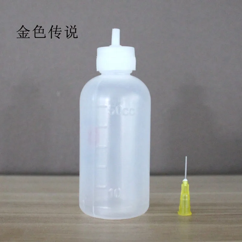 

Dispensing bottle with needle 50ml ml alcohol bottle tip plastic bottle dispensing bottle dispensing pot with needle