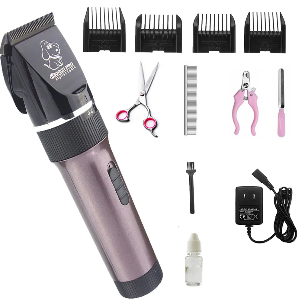 

Professional Pet Hair Trimmer Electric Rechargeable Cat Clipper Grooming Cutters Powerful Shaver Machine For Animal