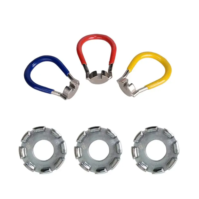 6PCS Spoke Wrench Spoke Tool, 6 Sizes in One Bicycle Spoke Wrench G99D
