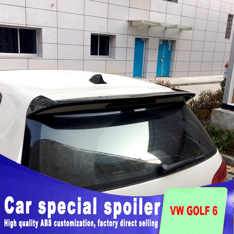 Спойлер для VW Golf 2010 2013 спойлер на крышу заднего стекла автомобиля крыльев