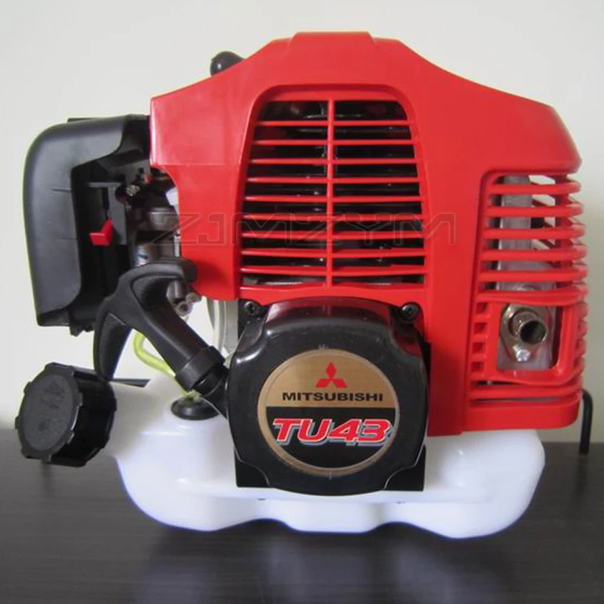 TU43 2 stroke Gasoline engine 43CC 1.7hp brush cutter motor hedge trimmer motor 0.8L 7500 rpm