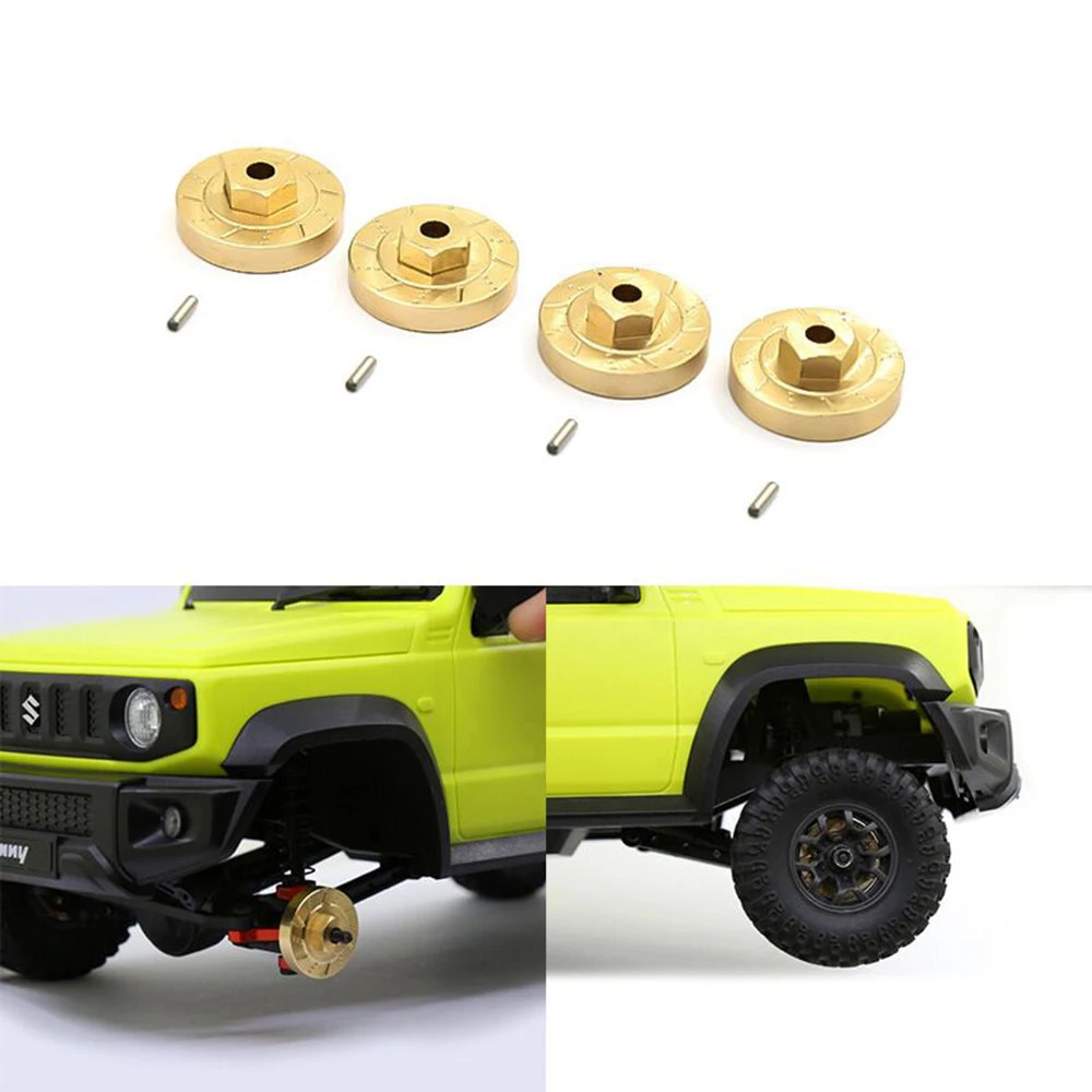 

4PCS/Set Brass Heavy Duty Wheel Hub Combiner for Xiaomi Jimny Xmykc01Cm 1/16 Rc Car Upgrade Parts Accessories