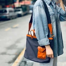 Напрямую от производителя, распродажа, новая стильная сумка на плечо в американском стиле, винтажная сумка для мотоцикла контрастного цвета, женская сумка