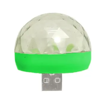 

Mini Stage Light Voice Control Small Magic Ball Light Rgb Mobile Phone Usb Android For Apple Rotating Stage Light Led