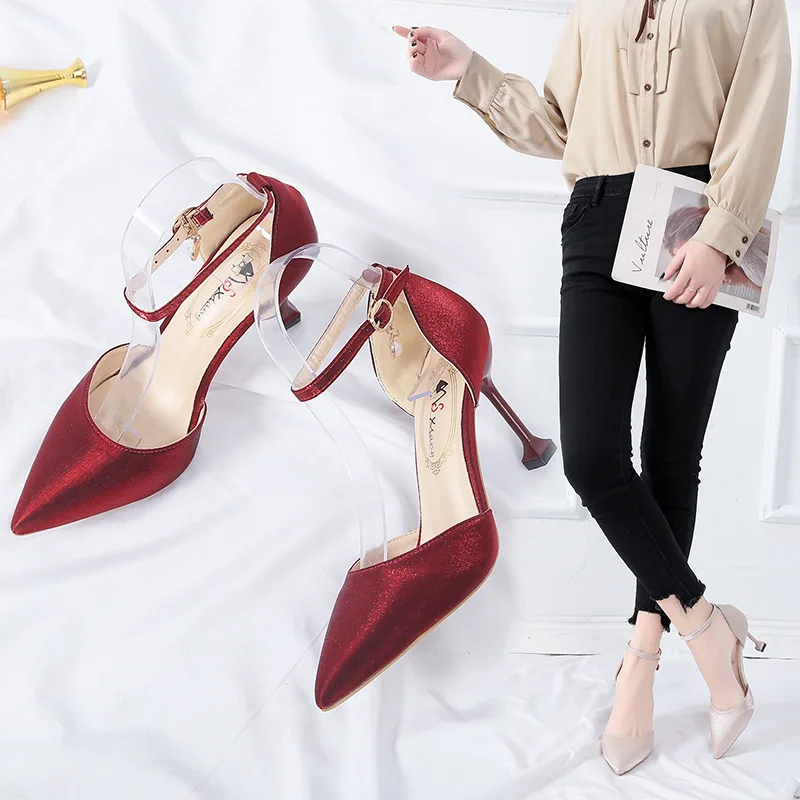 

Fine New Style Shoes Women's 2019 Autumn Women's Autumn Documentary Autumn Shoes Spring Shoe High Heel Shoes Korean-style Rubber