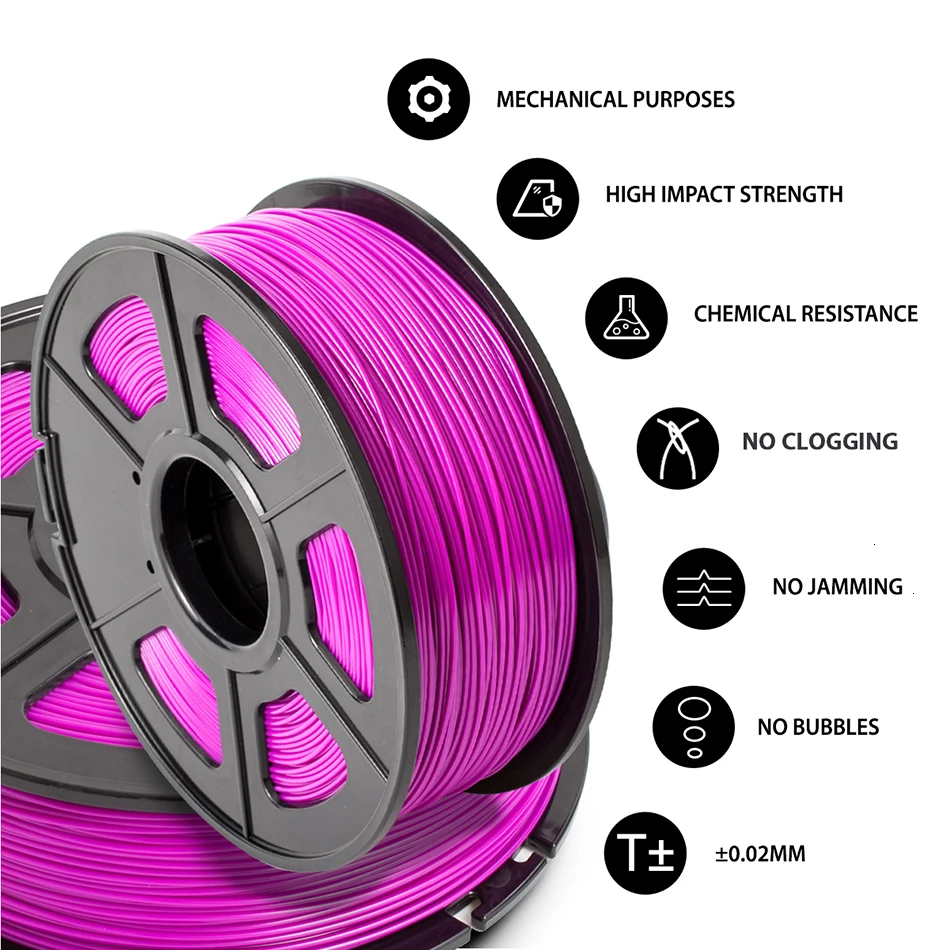 SUNLU ABS 3d принтер нити 1,75 мм 1 кг пластик ABS 3d Печатный Материал точность измерения+/-0,02 мм