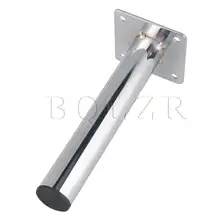 BQLZR 15 см мебель из нержавеющей стали ноги квадратная база для компьютерного стола серебро