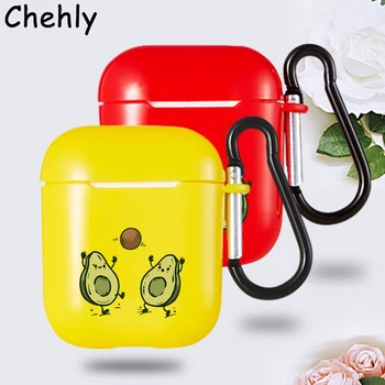 

Funny Avocado Case for Apple Airpods 1 2 3 Pro shockproof Bluetooth Wireless Headphone Earphone Soft Silicone Protection Cover