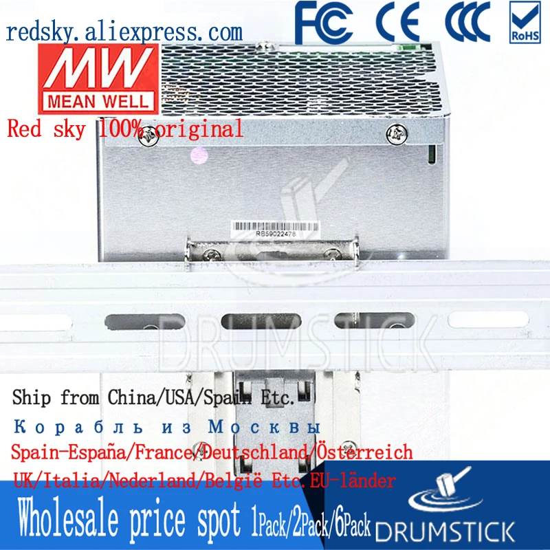 Meanwell SDR-960-24 24V 40A meanwell SDR-960 960W одиночный выход промышленный din-рейку с PFC Функция |