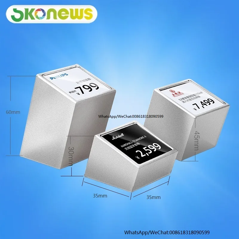 Solid_Aluminum_Mini_Price_Sign_Stand_and_Cleaning_Cloth_As_Table_Place_Card_Price_Tags