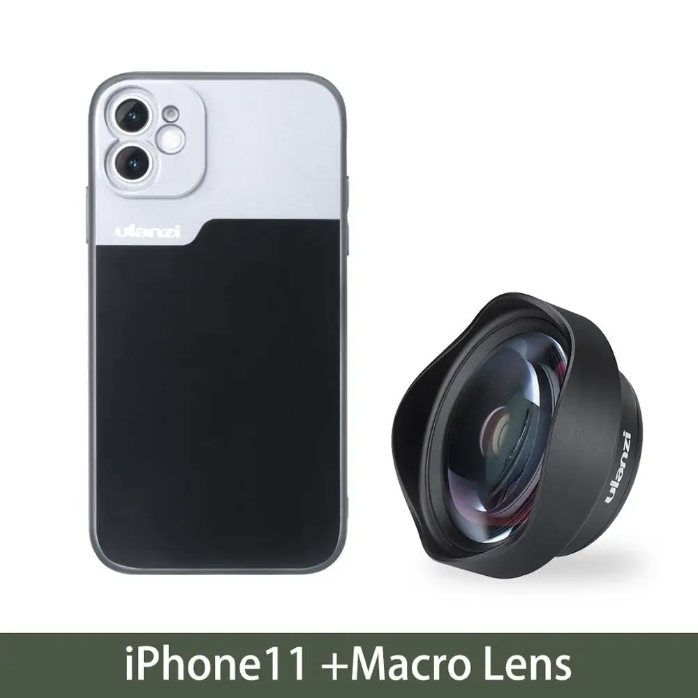 11 with Macro Чехол для телефона Ulanzi 17 мм с резьбой для iPhone 11/11 Pro/11 Pro max huawei P30 Pro samsung Note 10 для Ulanzi Anamorphic Lens W чехол - Цвет: 11 with Macro