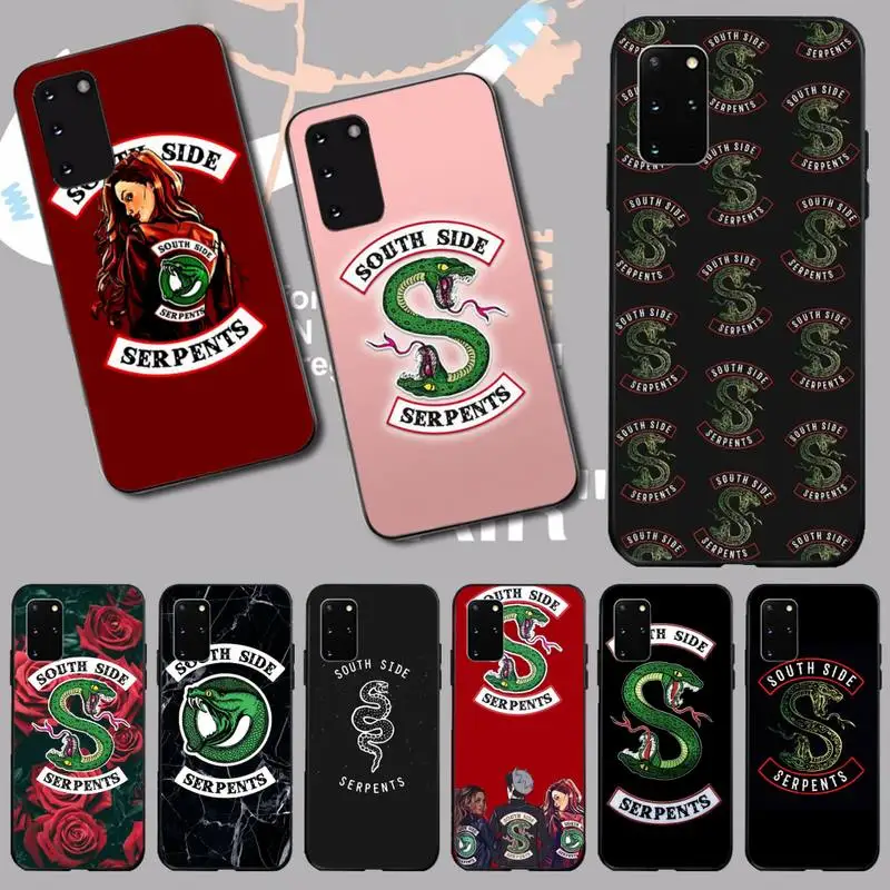 Мягкий чехол для телефона PENGHUWAN Riverdale South Side Serpents Snake TPU Samsung S20 plus Ultra S6 S7 edge S8 S9 S10 5G |