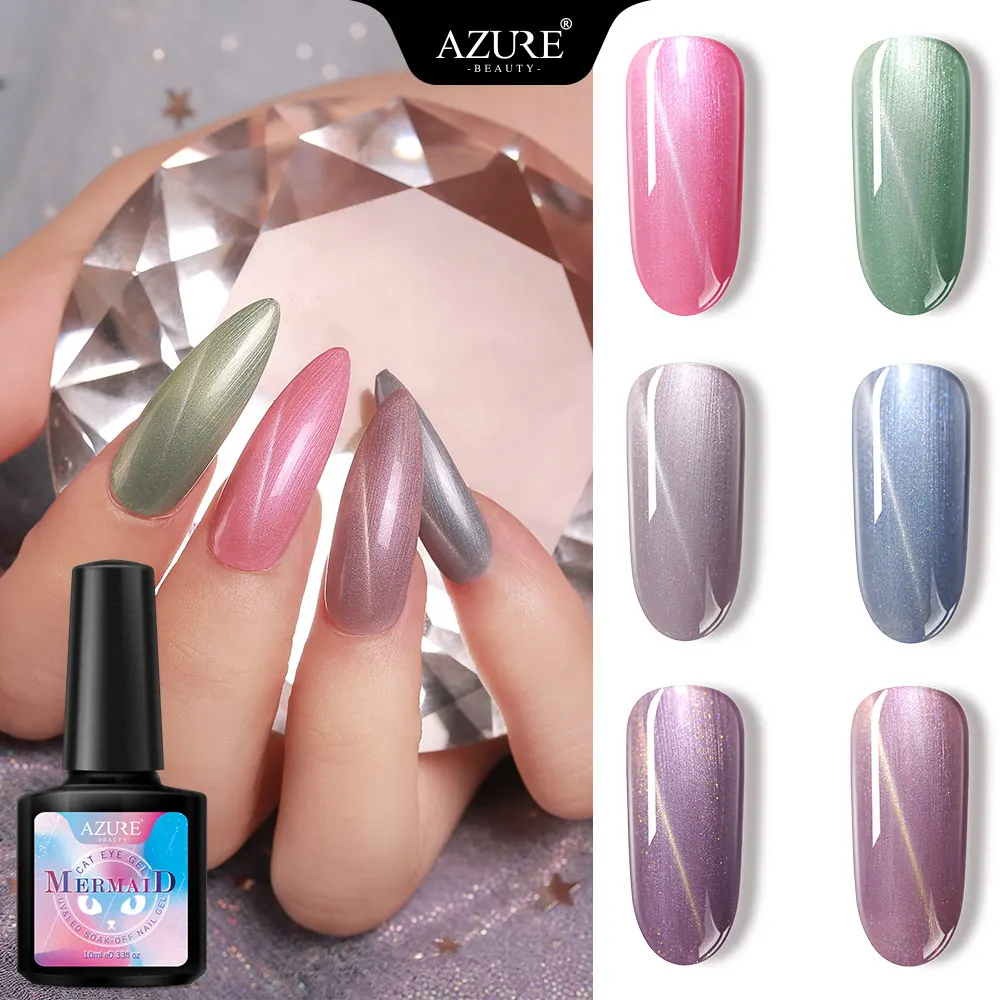 УФ гель для ногтей Azure Beauty магнитный светодиодный Гель лак Полупостоянный магнит